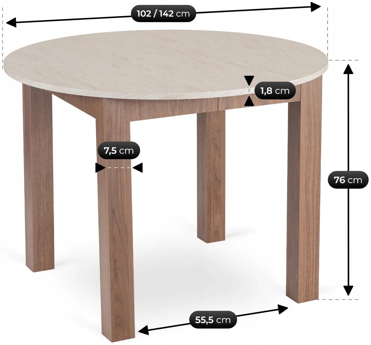Rozkladací stôl Harry 102 — 7