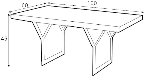 Odkladací stolík Longo Solid Wood 100x60 cm — 5