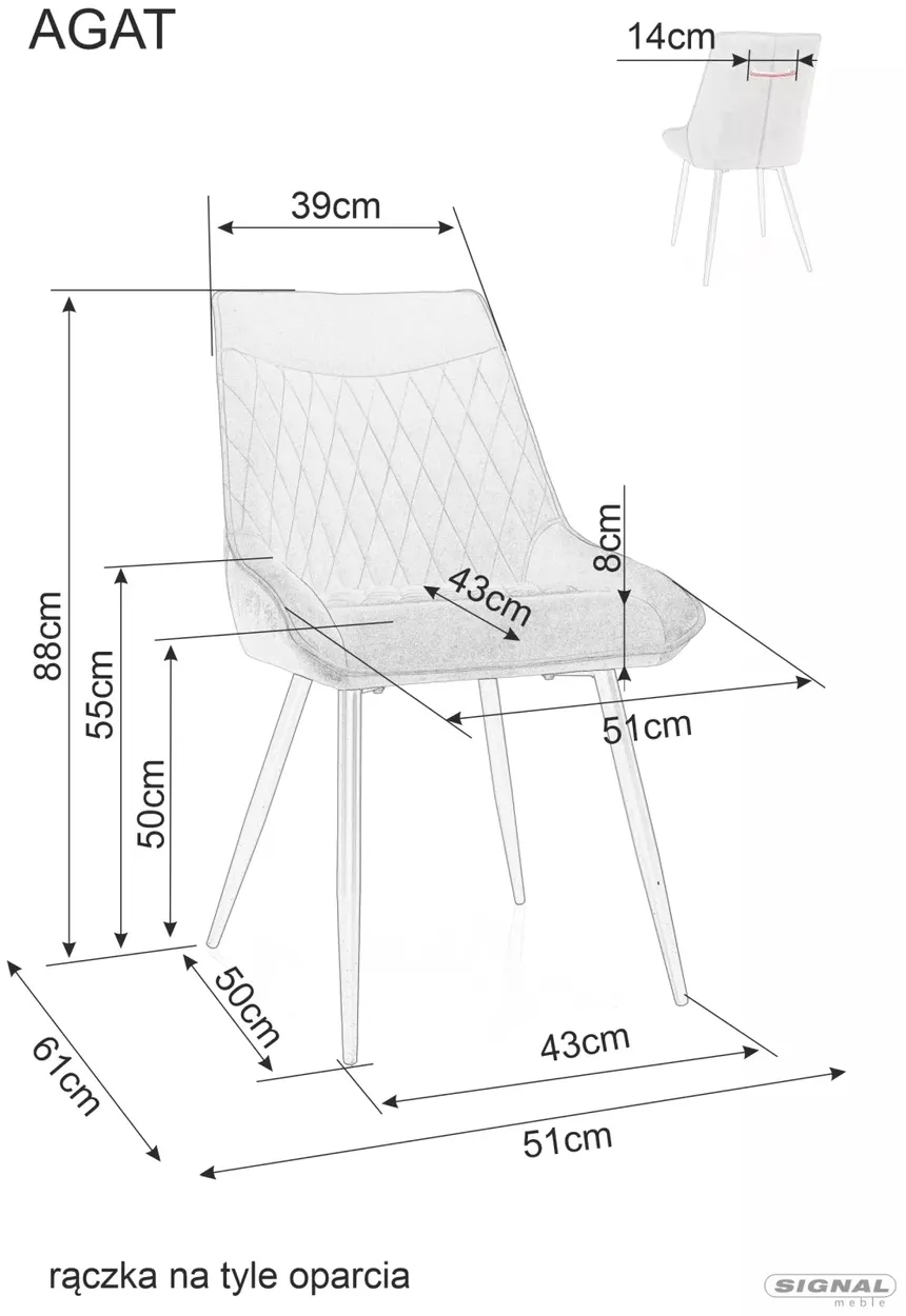 Stolička Agat — 3