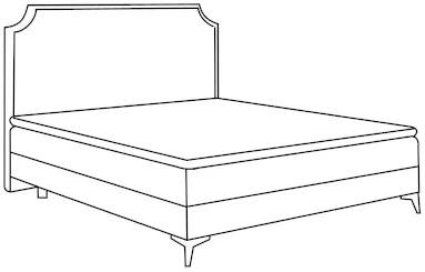 Kontinentálna posteľ 120 Lea — 4