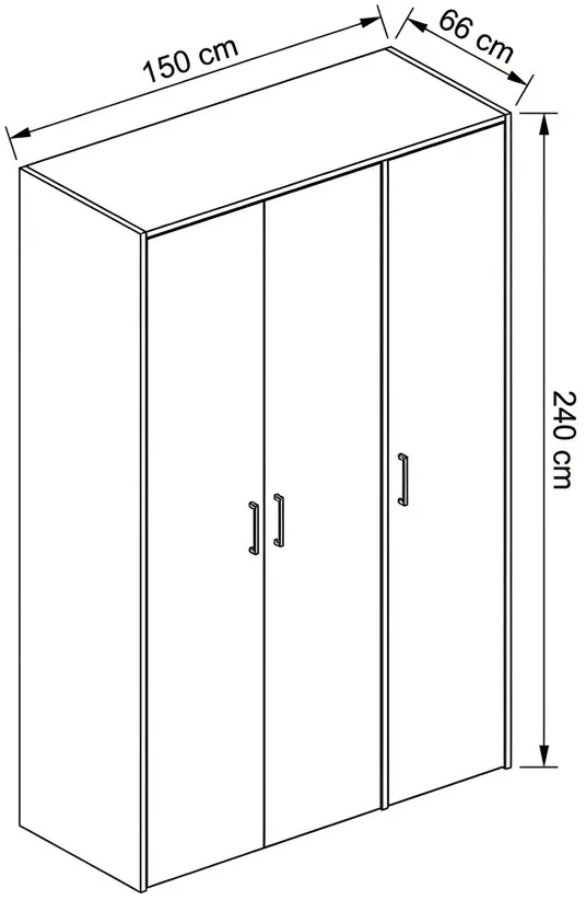 Skriňa Flex 150 cm — 4