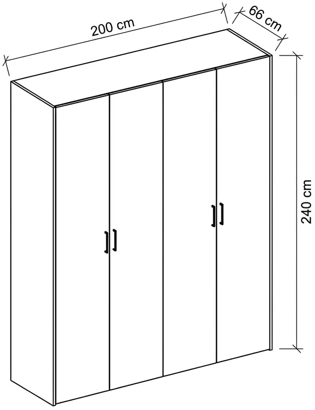 Skriňa Flex 200 cm — 4