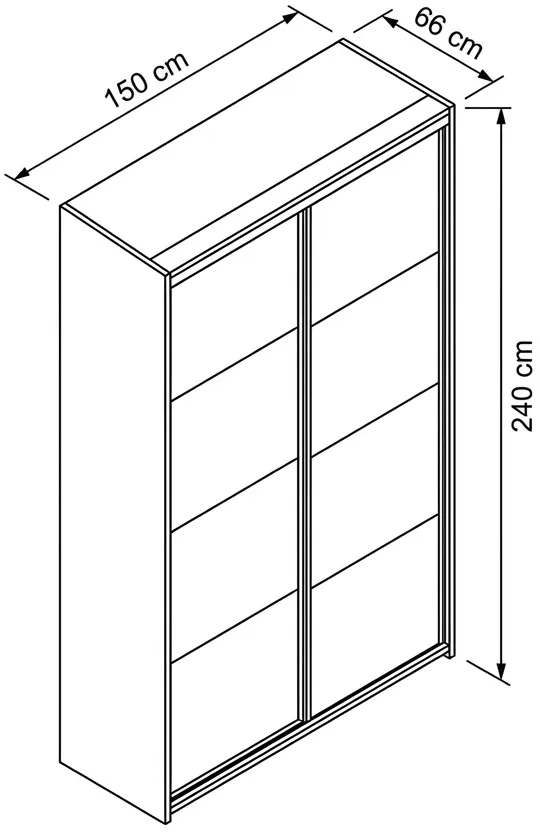 Skriňa Flex 150 cm — 4