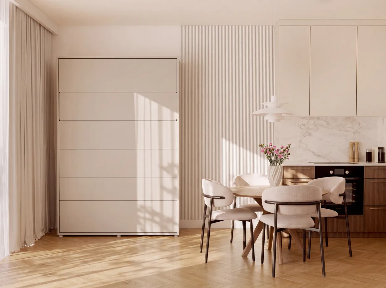 Elektrická sklápacia posteľ zvislá 140 s čelom postele Bed Concept — 6