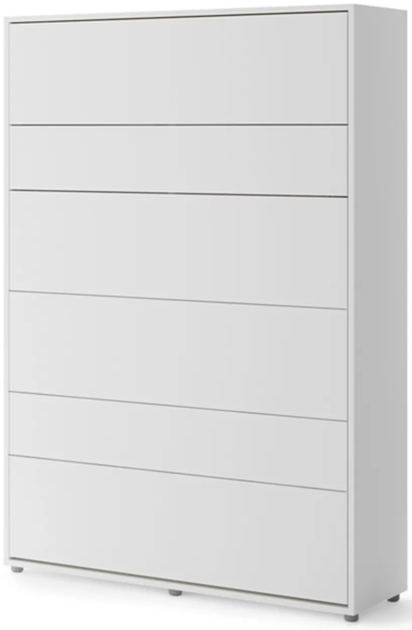 Sklápacia posteľ s pohovkou 160 zvislá Bed Concept vo farbe alpská biela — 5