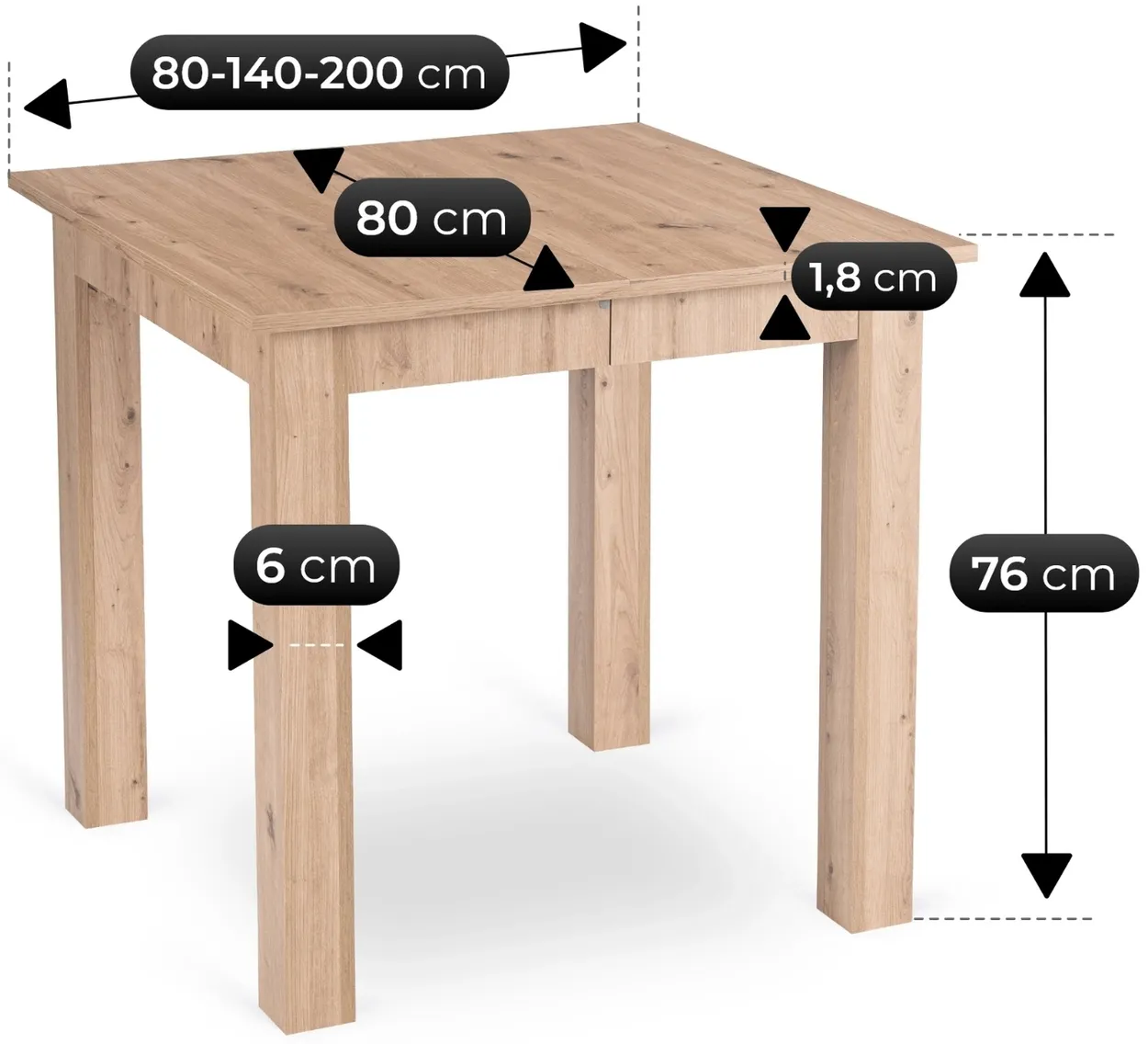 Rozkladací stôl Ben — 4