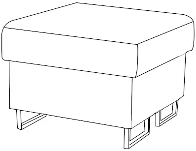 Taburet Annabelle Mini s úložným priestorom — 3