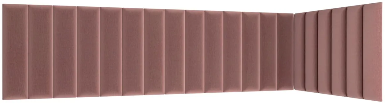 Zostava čalúnených panelov Quadratta 210x90x60 cm — 3