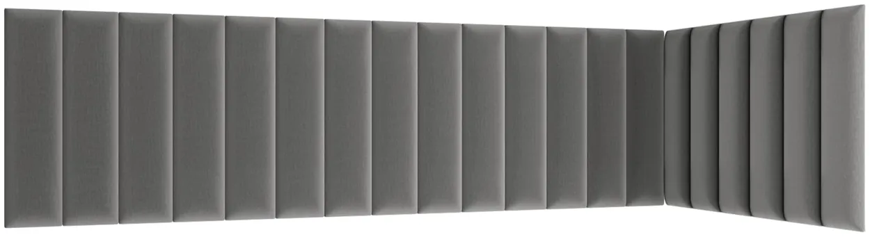 Zostava čalúnených panelov Quadratta 210x90x60 cm — 3