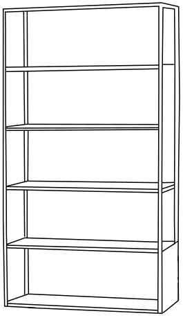 Regál Hyller Side Metal 100x180 cm — 5