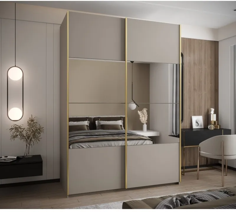 Skriňa s posuvnými dverami so zrkadlom Lux 4 180 — 2