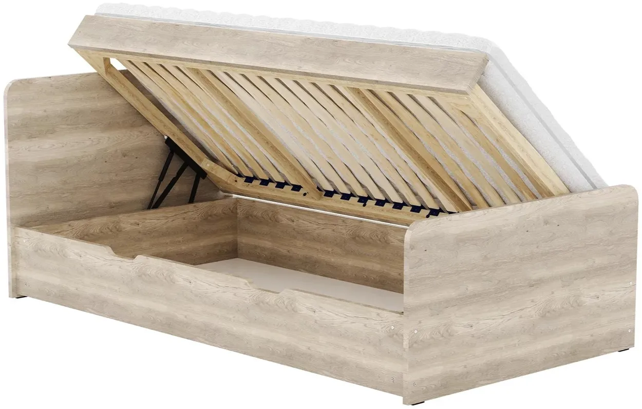 Posteľ 80208 so zdvíhacím roštom a úložným priestorom 90x200 cm — 3