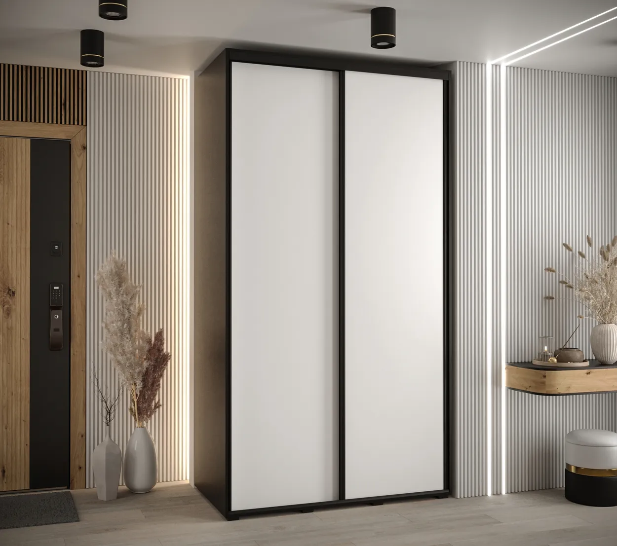 Skriňa s posuvnými dverami Davos 1 140 60 cm hĺbky — 2