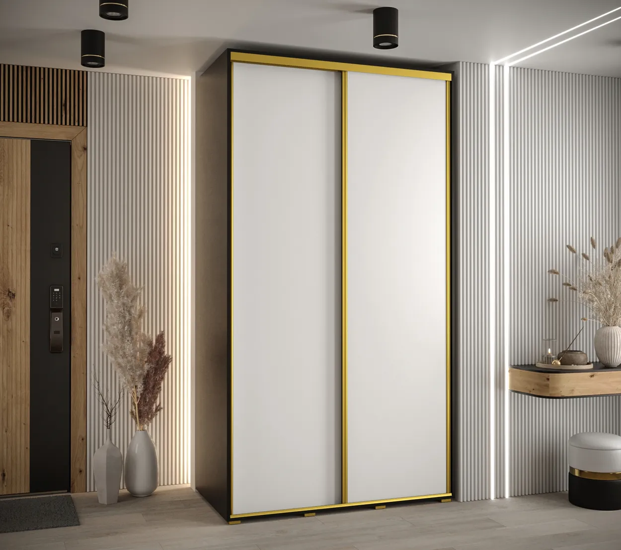 Skriňa s posuvnými dverami Davos 1 140 60 cm hĺbky — 2