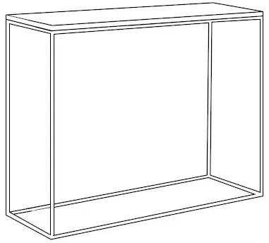 Konzolový stolík Tensio Solid Wood 100x30 cm — 7