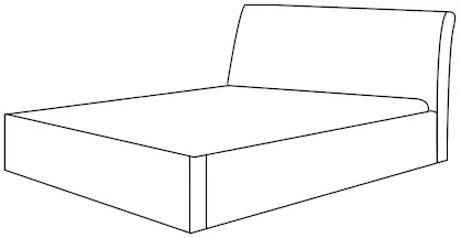 Posteľ 200 Milano (drevený rošt) — 4