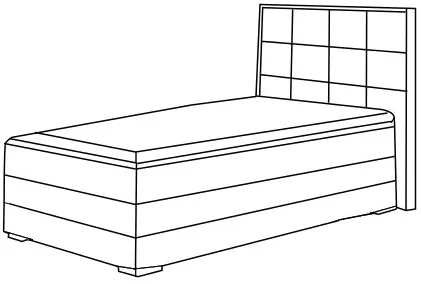Kontinentálna posteľ 95 Aster — 3