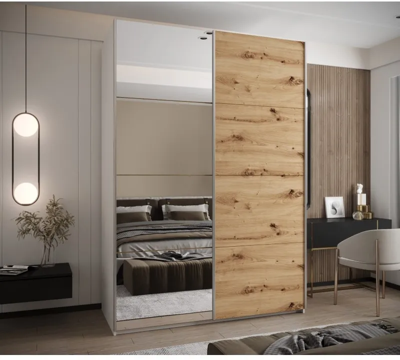 Skriňa s posuvnými dverami so zrkadlom Lux 3 190 — 2
