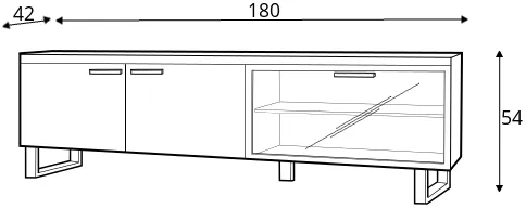 TV stolík Pratto — 2