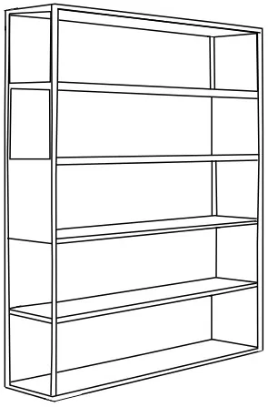 Regál Hyller Side Metal 150x180 cm — 6