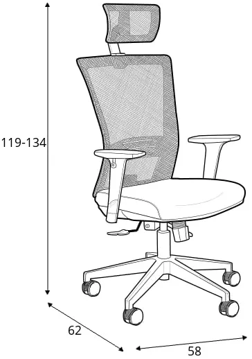 Otočné kreslo Ergonic — 3