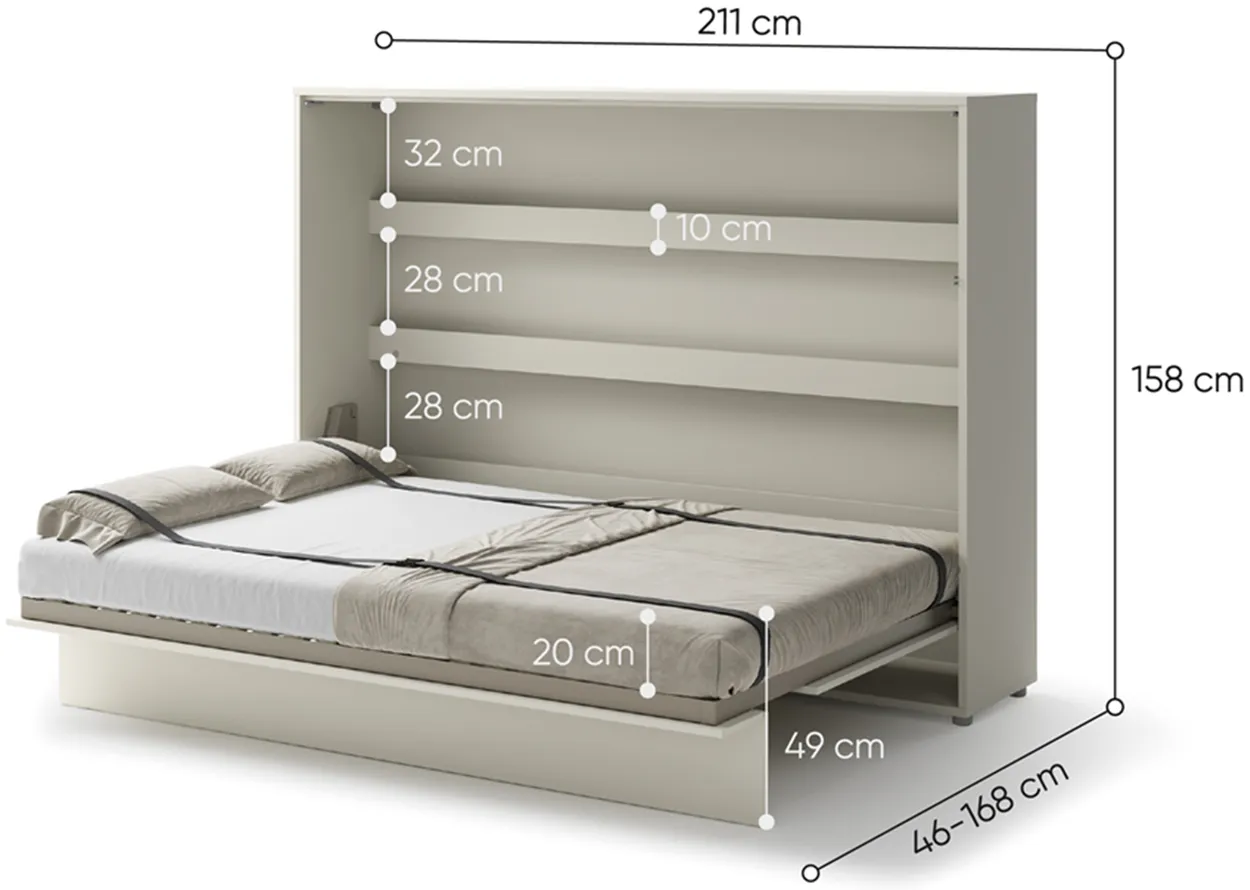 Sklápacia posteľ horizontálna 140 Bed Concept — 5
