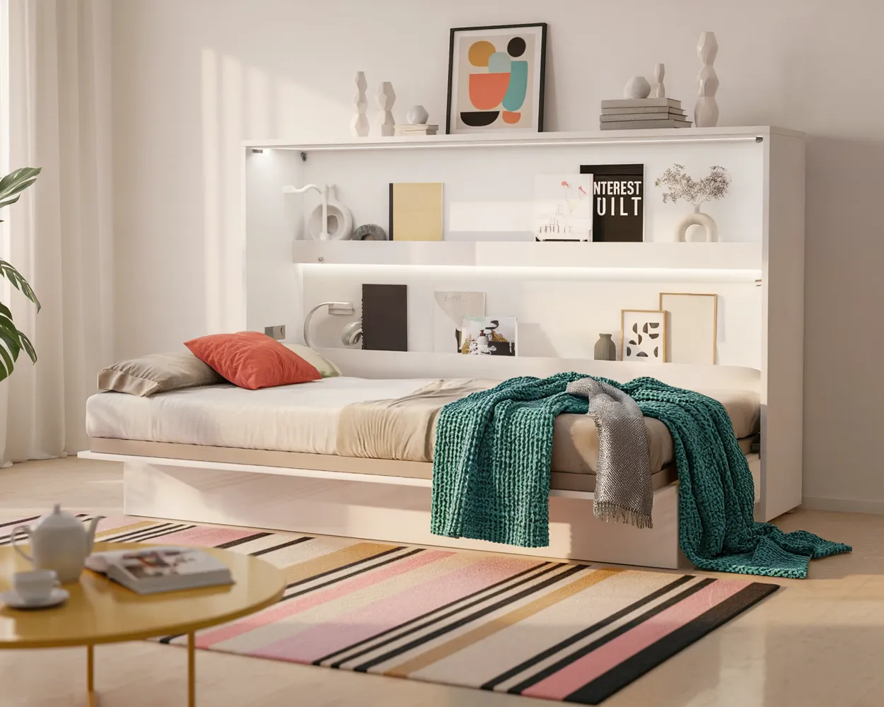 Sklápacia posteľ vodorovná 120 Bed Concept — 3
