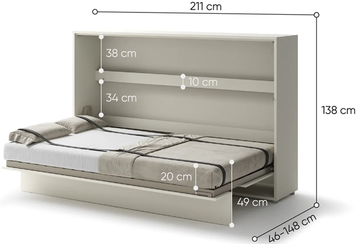 Sklápacia posteľ vodorovná 120 Bed Concept — 5