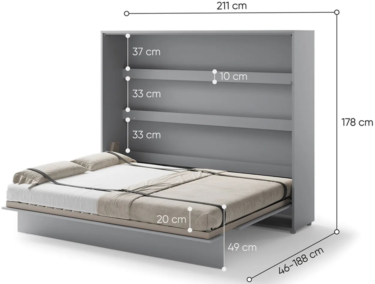 Sklápacia posteľ horizontálna 160 Bed Concept — 8