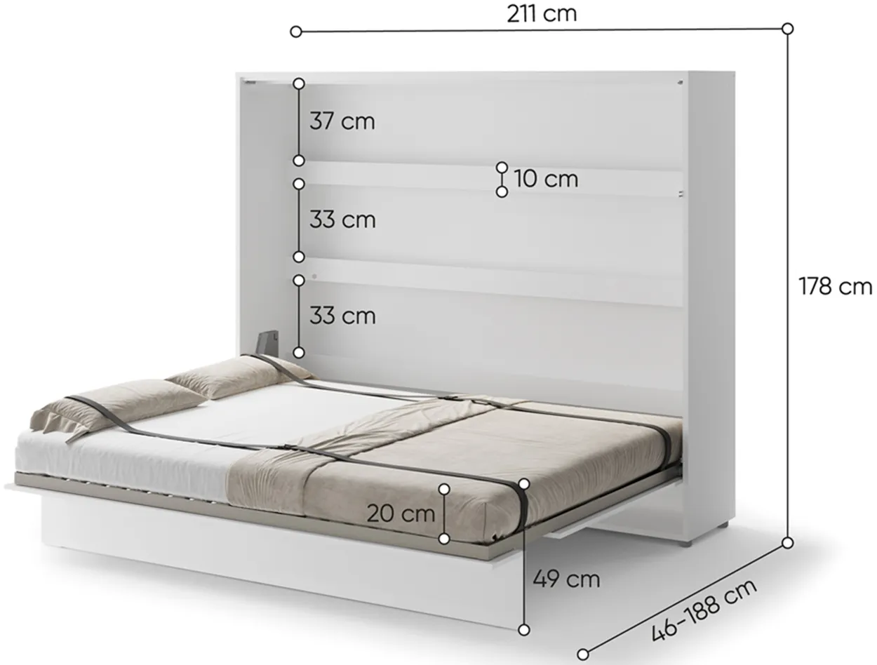 Sklápacia posteľ horizontálna 160 Bed Concept — 5