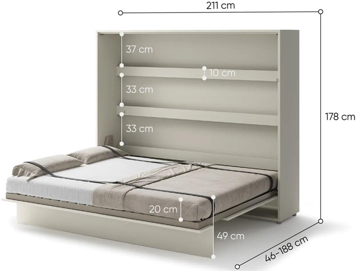 Sklápacia posteľ horizontálna 160 Bed Concept — 7