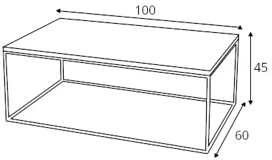 Stolík Tensio Solid Wood 100x60 cm — 3