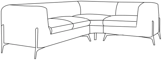 Rohová sedacia súprava Chesterfield Chelsea Bis — 6