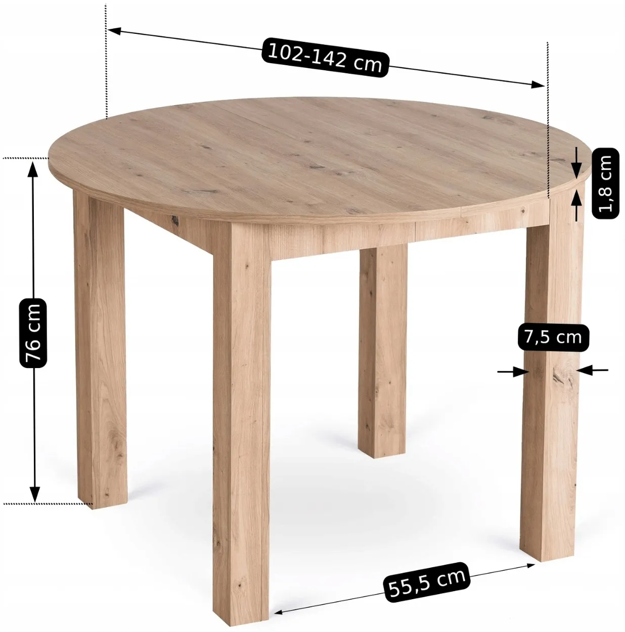 Rozkladací stôl Harry 102 — 10