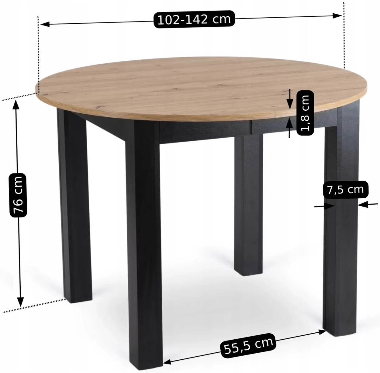 Rozkladací stôl Harry 102 — 8