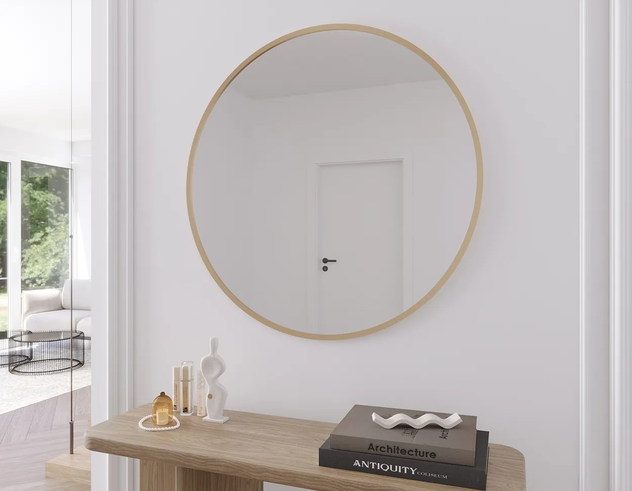 Okrúhle zrkadlo Gerbinie 60 cm — 4