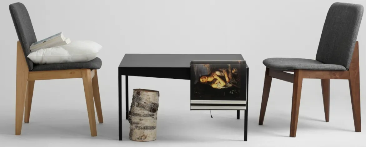 Odkladací stolík 80x80 cm Obroos Metal — 2
