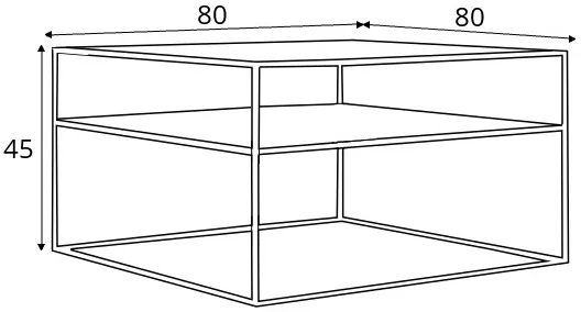 Odkladací stolík Tensio 2 Floor Metal 80 — 4