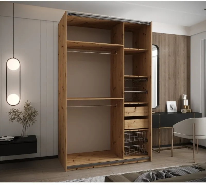 Skriňa s posuvnými dverami Lux 2 150 — 6