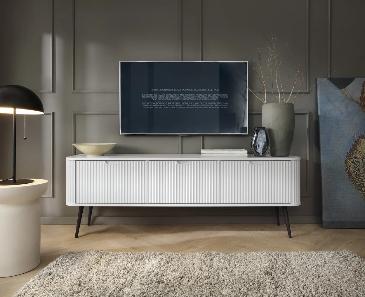 TV stolík Zova rošt čierny — 2
