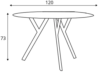 Okrúhly stôl ZX — 4
