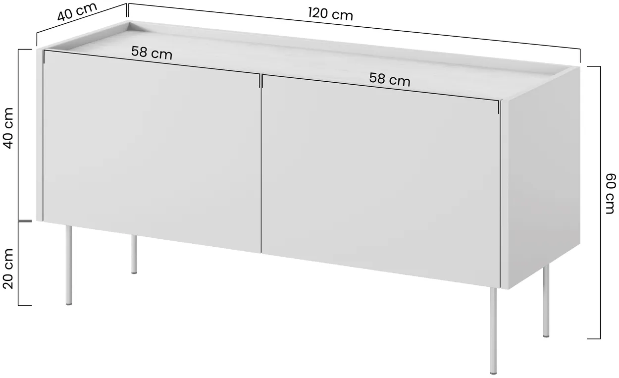 TV stolík Desin 120 cm — 4