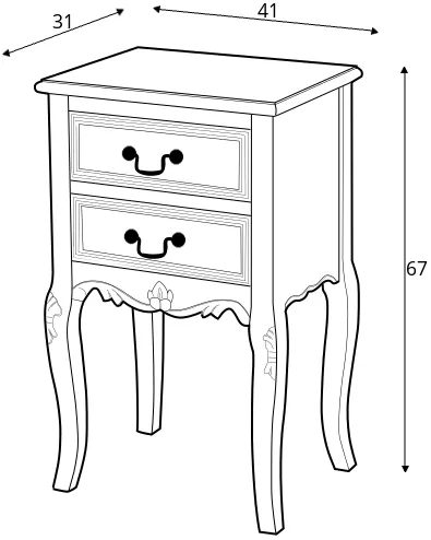 TV stolík Rimini White — 2
