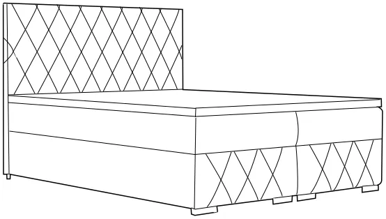Kontinentálna posteľ 120 Royal — 3