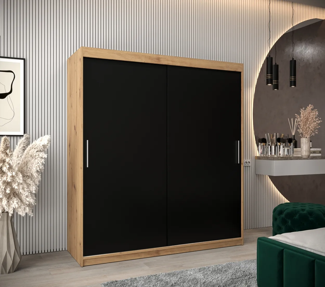 Skriňa s posuvnými dverami Tokyo 180 cm — 2