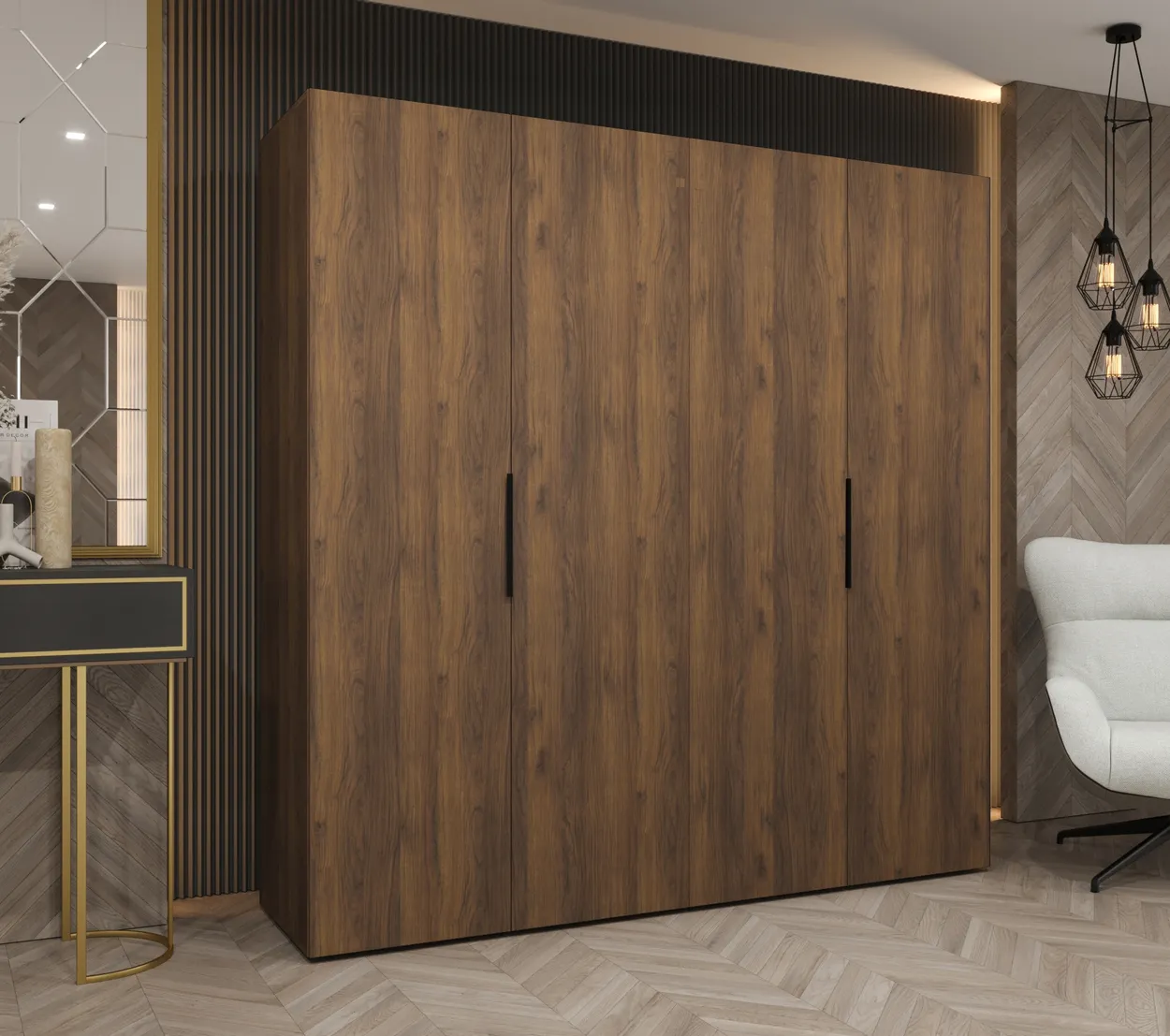 Šatníková skriňa s otočnými dverami Marbella 1 200 cm — 6