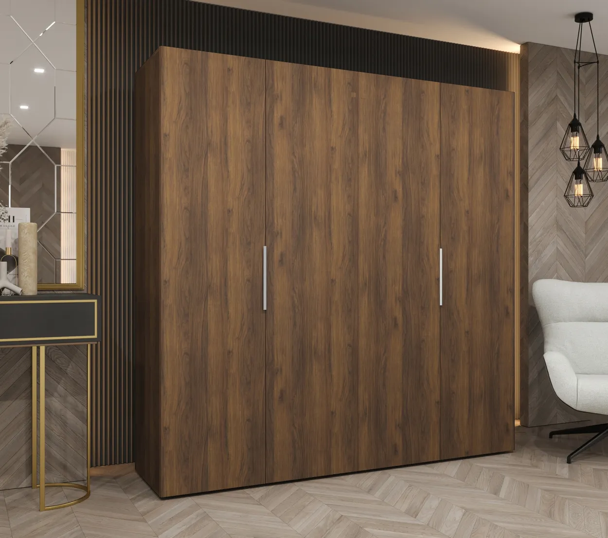 Šatníková skriňa s otočnými dverami Marbella 1 200 cm — 6