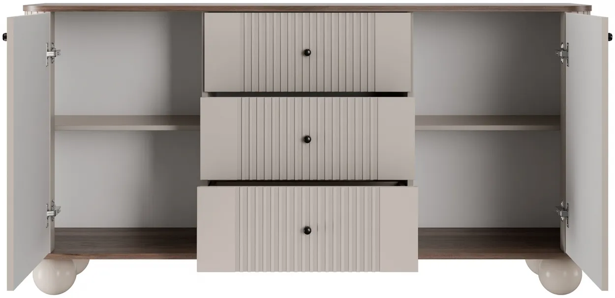 Komoda Vesper 160 s guľatými nožičkami  — 3