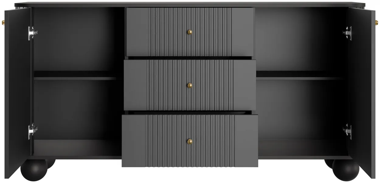 Komoda Vesper 160 s guľatými nožičkami  — 3