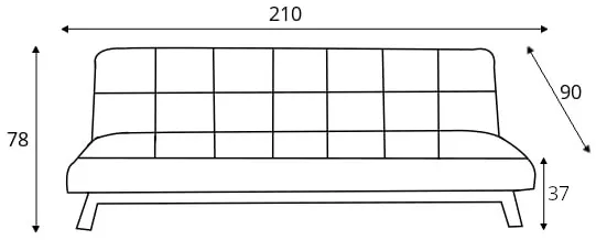 Rozkladacia pohovka trojmiestna Modes — 3